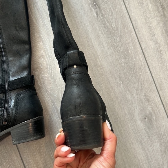 Ugg Australia Darcie black leather and suede riding boots size 5.5 - Picture 9 of 16